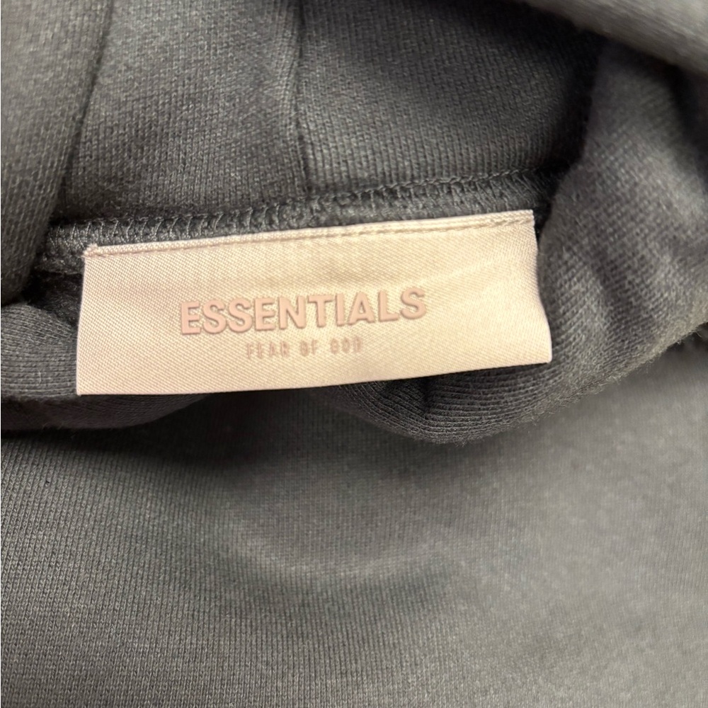 Fear of God Essentials Black Pullover Hoodie - Picture 7 of 9